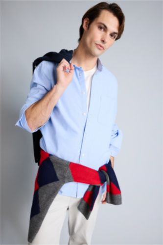 MAN Blue قميص قطن 100%