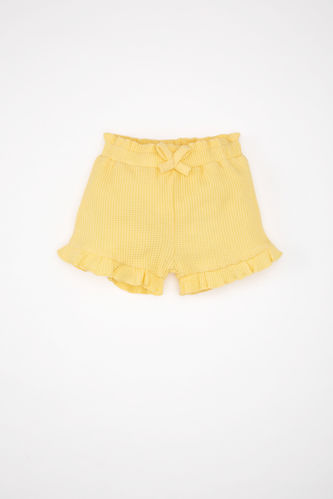 Baby Girl Comfort Fit Waffle Shorts