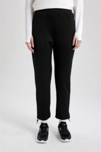 DeFactoFit Jogger Eşofman Altı Standart Fit Cepli Kısa Paça Skuba Dalgıç Kumaş