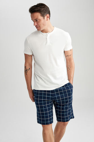 Regular Fit Short Sleeve Pajamas Set