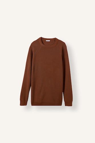 Standard Fit Basic Crew Neck Long Sleeve Knit Pullover