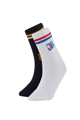 Длинные носки NBA из хлопка для мальчиков, 2 пары