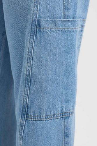 PacSun Light Indigo '90s Boyfriend Cargo Jeans