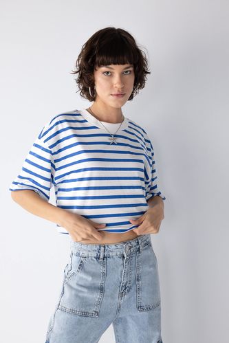 Slim Fit Striped Short Sleeve T-Shirt