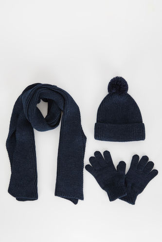 Комплект шапка, шарф и перчатки для мальчиков