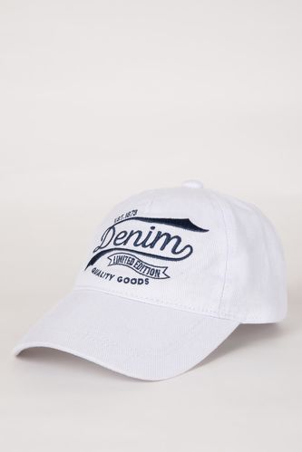 Unisex Nakış Jean Cap Şapka