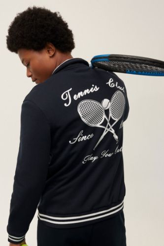 DeFactoFit Standart Fit Dik Yaka Sporcu Yarım Fermuarlı Baskılı Sweatshirt