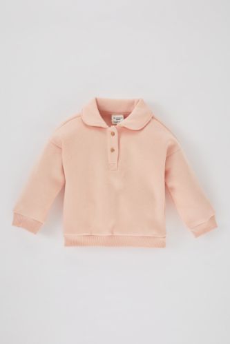 Rose PETITE FILLE Sweat Shirt Polo Pour B b Fille 2891618 DeFacto