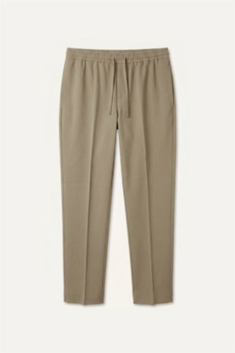 Men Khaki Regular Fit Trousers