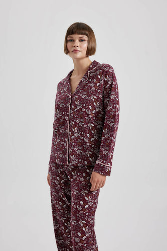 Fall in Love Regular Fit Pajama Collar Casual Top
