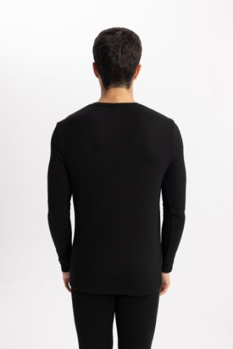 Mens slim fit thermal on sale shirt