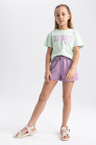 Girl' Sweatshirt Fabric Shorts