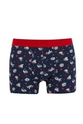 Yılbaşı Temalı Looney Tunes Regular Fit Boxer
