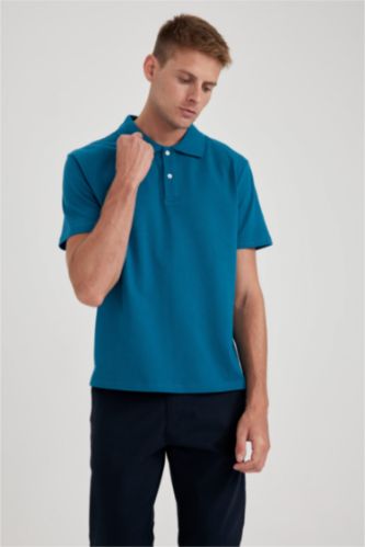 تيشيرت بولو قطن قصة عادية