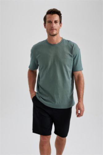 Oversize Fit Crew Neck Short Sleeve T-Shirt