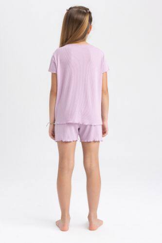 Purple GIRLS & TEENS Girl Regular Fit Corded Camisole Pajama 2 Set