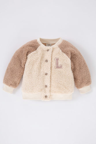 Bomber Bomber Collar Cardigan Embroidered