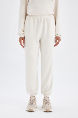 DeFactoFit Sporcu Jogger Eşofman Altı Standart Fit Modal Çift Cepli Basic Düz