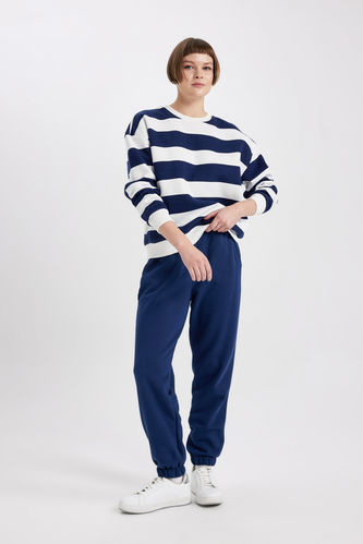 jogger With Pockets Thick Sweatshirt Fabric Trousers