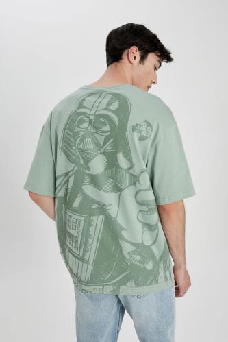 Comfort Fit Star Wars Licensed Crew Neck Printed T-Shirt