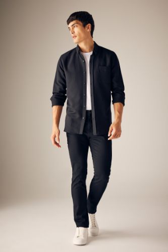MAN Black Slim Fit Trousers