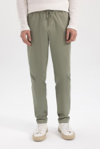 Jogger Pantolon Cepli Basic Düz Modal Dar Paça