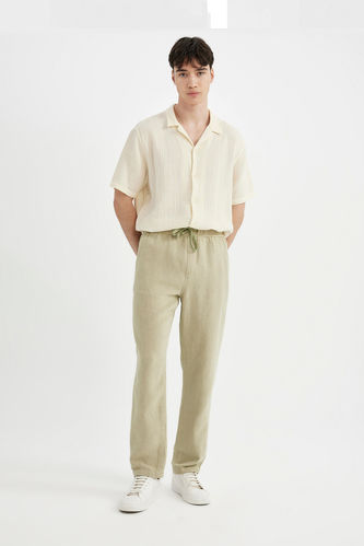 Regular Fit Cotton Trousers