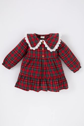 Baby Girl Checkered Flannel Dress