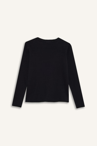 Girl Crew Neck Basic Ribbed Camisole T-Shirt