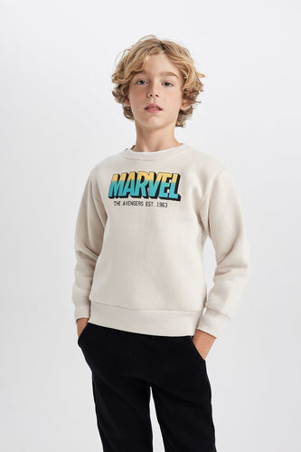 Regular Fit Marvel Licensed Hooded Sweatshirt