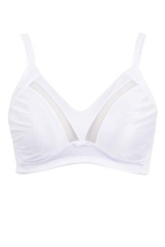 FEMME Blanc Soutien-Gorge Dentelle détaillée De Fall In Love