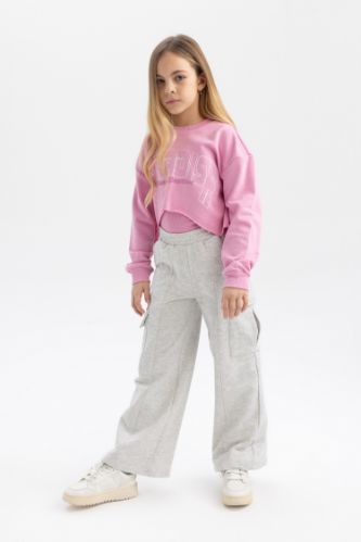 Grey GIRLS & TEENS Girl Cargo Fit Sweatpants 2934628