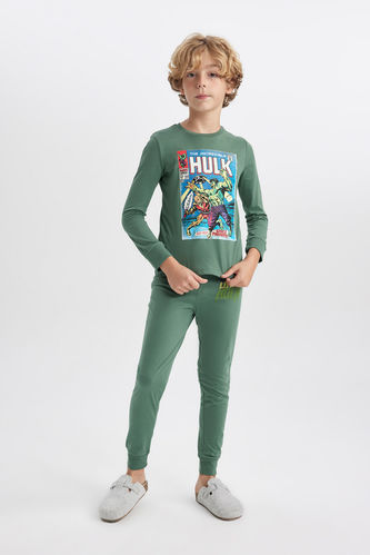 Erkek Çocuk Marvel Comics Uzun Kollu Pijama Takımı