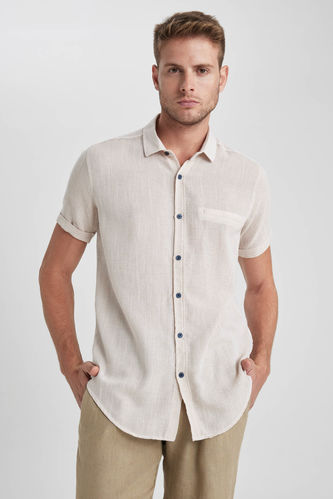 Regular Fit Cotton Short Sleeve Shirt