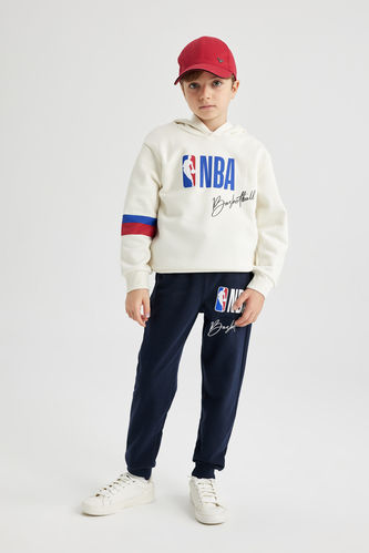 Erkek Çocuk NBA Wordmark Sweatshirt Eşofman Altı 2'li Takım