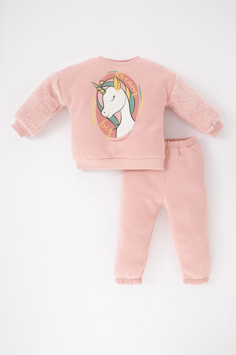 Pink BABY GIRL Baby Girl Unicorn Printed Sweatshirt Sweatpant Set of 2  2933170
