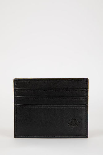 Man Faux Leather Business Card Wallet