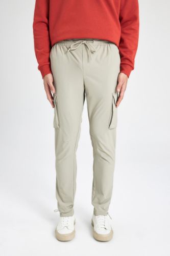Yazlık Taktik Jogger Pantolon Slim Fit Dar Kesim Kargo Cepli