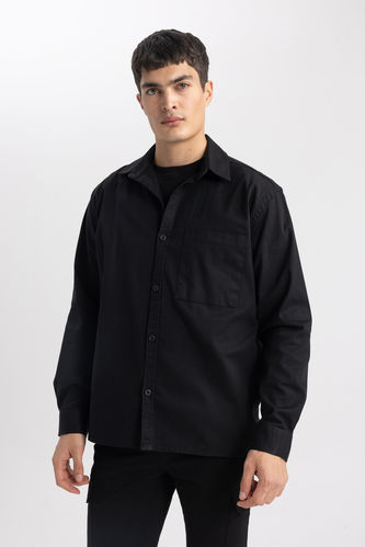 Relax Fit Long Sleeve Overshirt