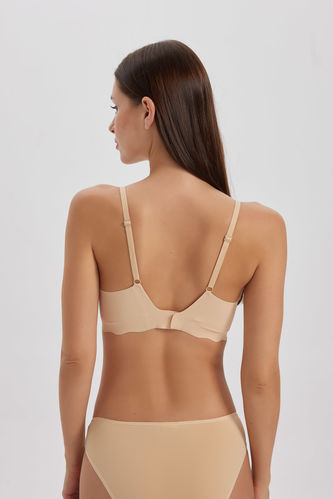 Beige Woman Fall in Love with Removable Pads Bra 2940796