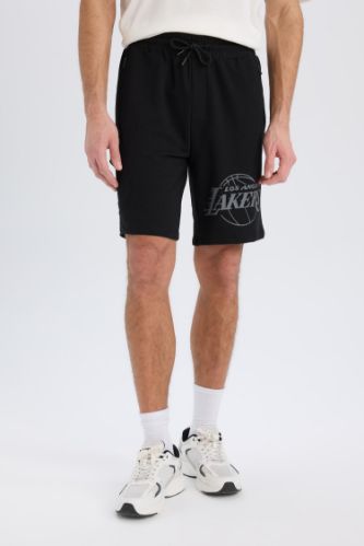 DeFactoFit NBA Los Angeles Lakers Standard Fit кесілген шорттары