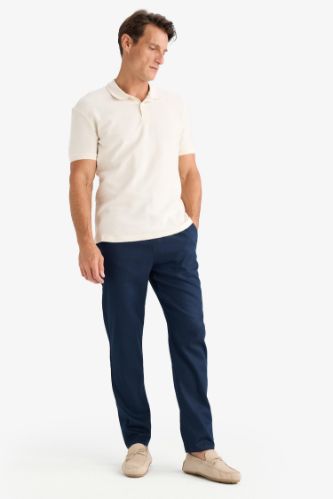 Yazlık Tensel Kumaş Jogger Pantolon Basic Düz Cepli Dar Paça