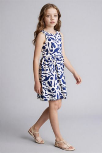 GIRLS & TEENS Indigo Regular Fit Sleeveless Knitted Dress