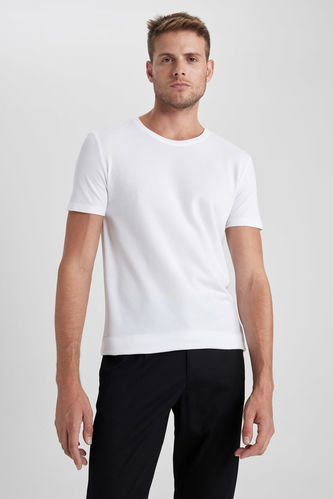 T-Shirt Coupe Slim Col Rond