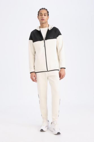 DeFactoFit Sporcu Standart Fit Jogger Eşofman Altı İçi Yumuşak Tüylü Skuba Dalgıç Kumaş