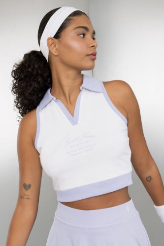 DeFactoFit Crop Polo Yaka Sporcu Atlet