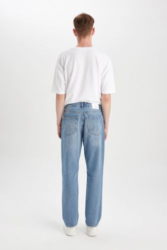DeFacto BAGGY - Straight leg jeans - blue/light blue 