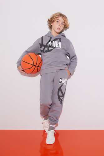 Erkek Çocuk NBA Wordmark Kalın Eşofman Altı