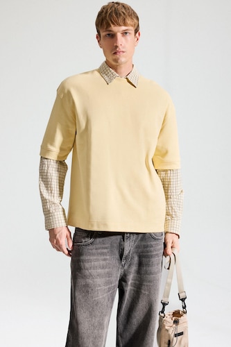 HOMME Jaune T-shirt à manches courtes