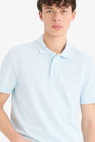 New Regular Fit Basic Düz Kısa Kollu Polo Tişört